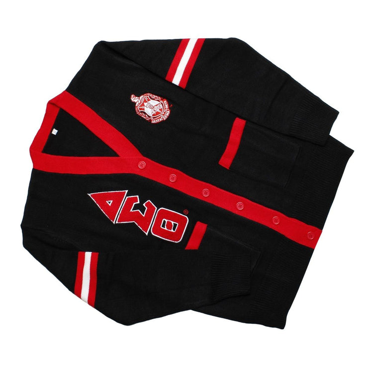 DST Sorority SM Black Letterman Sweater Cardigan