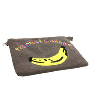 Gray Banana Clutch