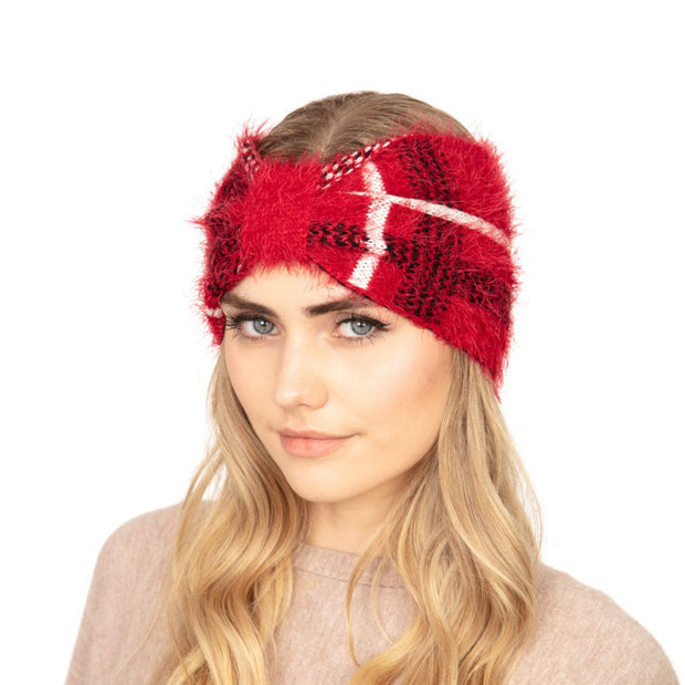 Red Plaid Headwrap