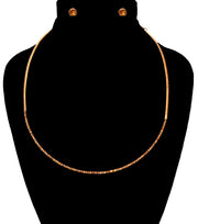 Stoned Simple Necklace Set