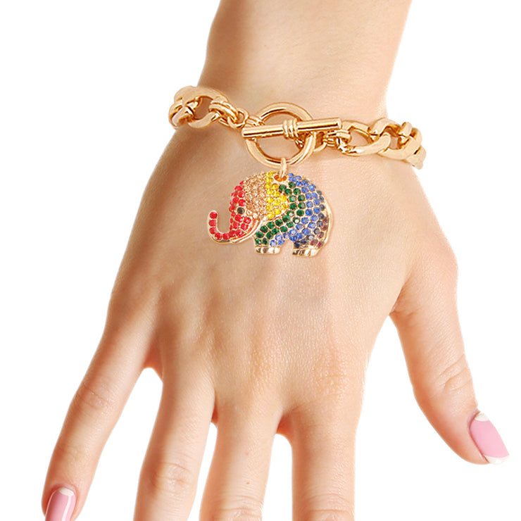 Rainbow Elephant Bracelet