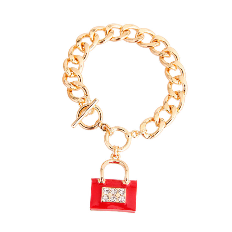 Red Boutique Handbag Bracelet