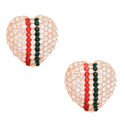 Heart of Gold: Trendy Stud Earrings