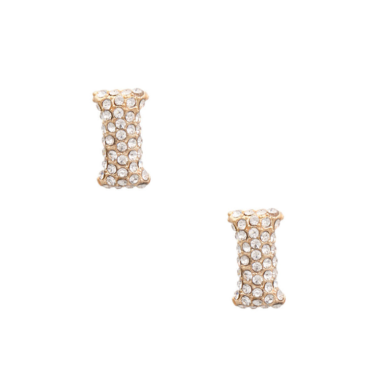 I Initial Rhinestone Studs