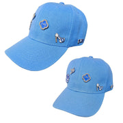 Hat Blue Canvas Baseball Cap for Women