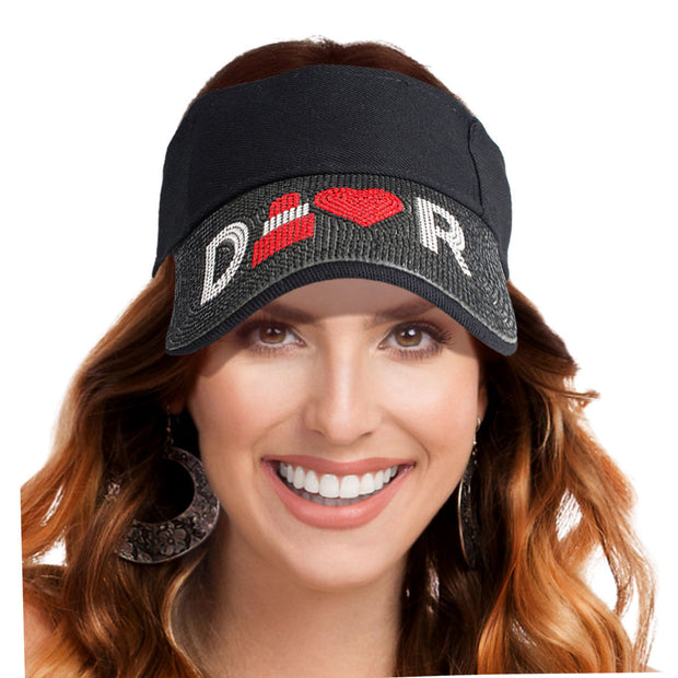 Designer D Black Stone Visor