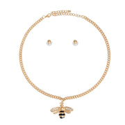 Bee Gold Curb Chain Necklace