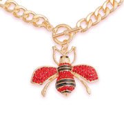 Red Red Bee Toggle Necklace