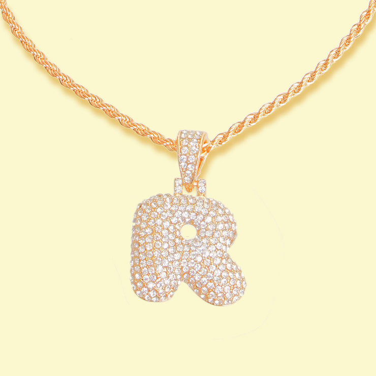 R Initial Necklace