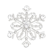 Brooch Stellar Snowflake Silver Pin for Women