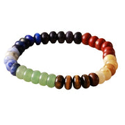 Contrast Natural Stone Bead Bracelet