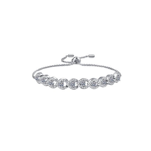 1 Carat Moissanite 925 Sterling Silver Bracelet