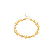 18K Gold-Plated Flower Bracelet