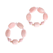 Light Pink Marbled Bead Bracelets