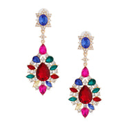 Teardrop Multi Color Earrings