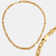 Gold Stainless Steel Rounded Link Chain