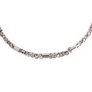 Silver Stainless Steel Rounded Link Chain