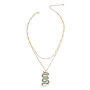 Serpentine Style: Snake Layer Necklace