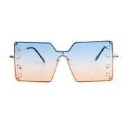 Blue Square Stone Sunglasses