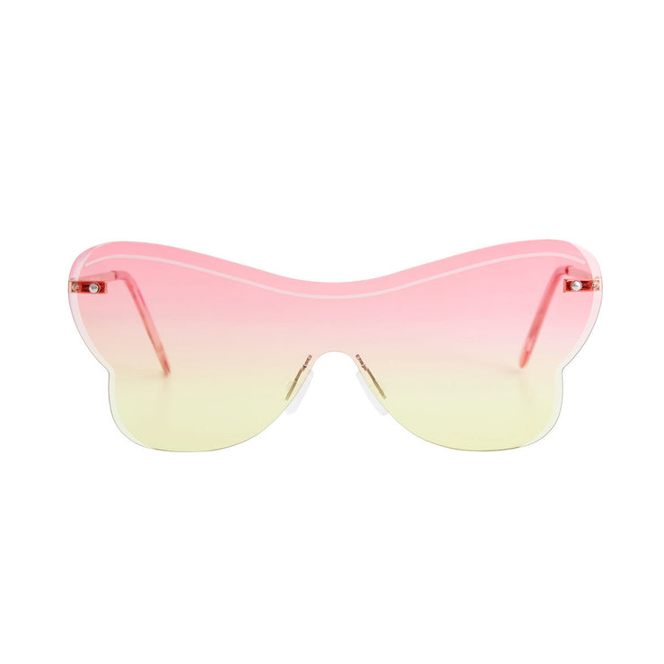 Pink One Piece Butterfly Sunglasses