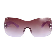 Purple Rimless Butterfly Sunglasses