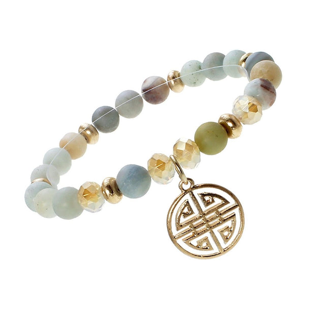 Four Blessings Multi Natural Stone Bracelet