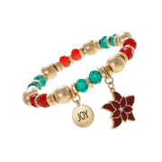 Poinsettia Charm Bracelet