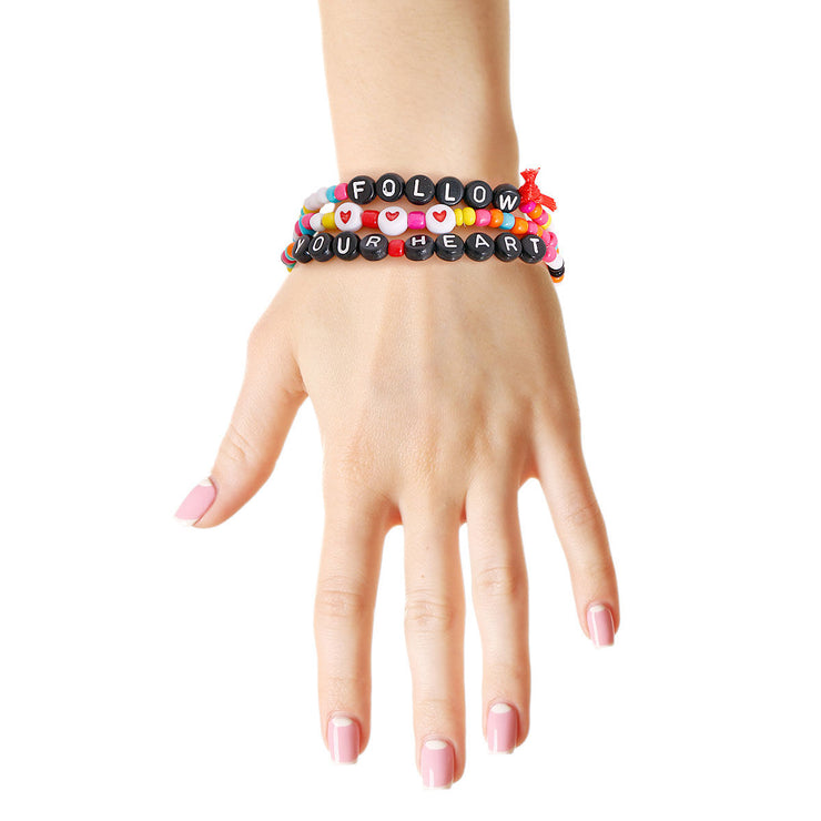 Follow Your Heart Bead Bracelets