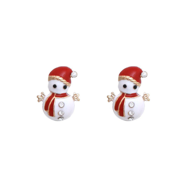 Adorable Mini Snowman Studs: Cuteness Overload