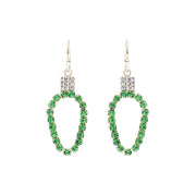 Subtle Elegance: Light Green Xmas Light Earring