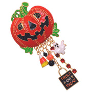 Jack O Lantern Balloon Brooch