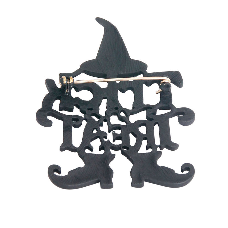 Trick or Treat Halloween Black Pin