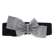 Double Bow Rhinestone Stretch Belt