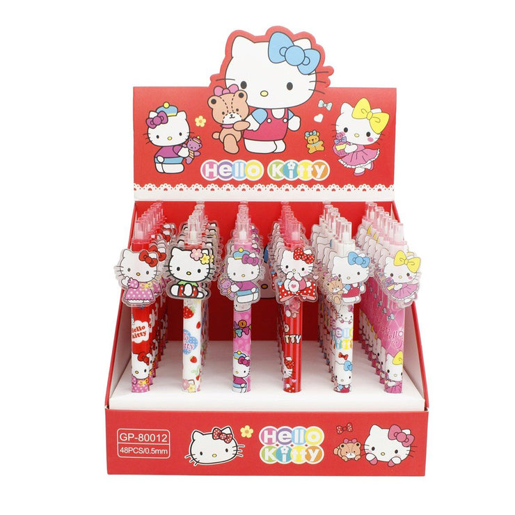 48 Pcs Box Set Hello Kitty Click Pens