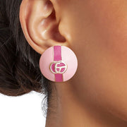 Pretty in Pink Dome Studs - Bespoke Style