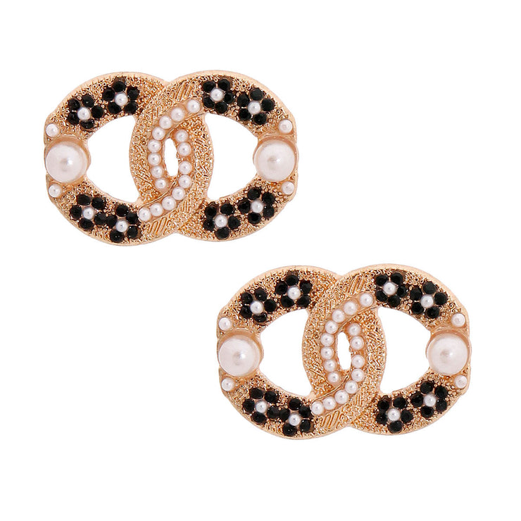 Floral Fantasy: Flower Logo Studs