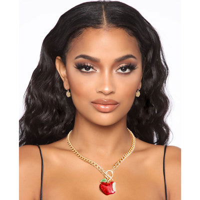 Red Apple Toggle Necklace