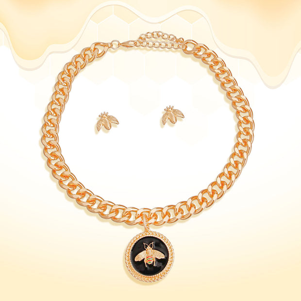 Bee Mine: Trendy Bee Charm Necklace