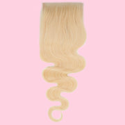 Blonde Body Wave 4x4 Transparent Closure