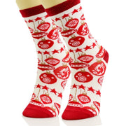 Xmas Ornament Crew Socks 3 Pcs