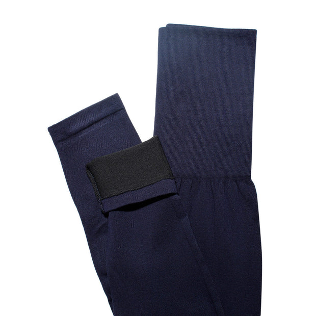 Navy Plus Size High Waist Leggings- 33-39 inch