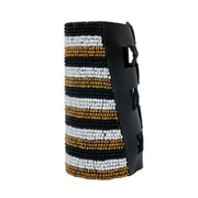 Monochrome Gold Beaded Arm Cuff